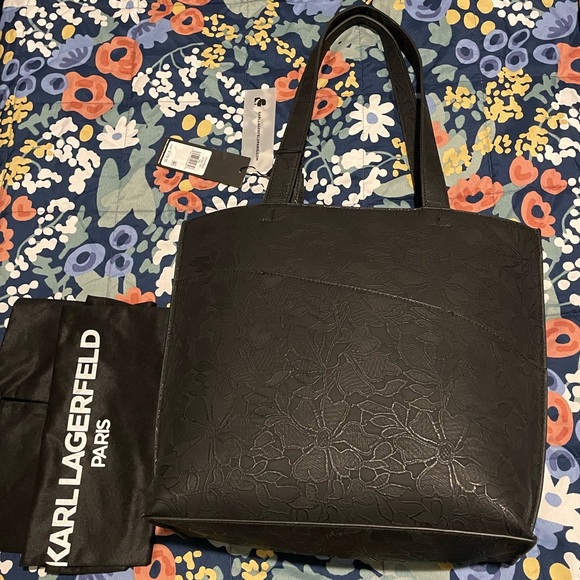 Karl Lagerfeld Black Chantelle Tote NWT, Never used - Picture 3 of 12